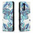 Custodia Portafoglio In Pelle Fantasia Modello Cover con Supporto B05F per Xiaomi Redmi Note 10 Pro 4G Cielo Blu