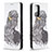 Custodia Portafoglio In Pelle Fantasia Modello Cover con Supporto B05F per Xiaomi Redmi Note 10 Pro 4G Grigio