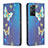 Custodia Portafoglio In Pelle Fantasia Modello Cover con Supporto B05F per Xiaomi Redmi Note 11 Pro 4G