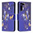 Custodia Portafoglio In Pelle Fantasia Modello Cover con Supporto B09F per Samsung Galaxy S21 FE 5G