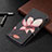 Custodia Portafoglio In Pelle Fantasia Modello Cover con Supporto BF3 per Xiaomi Redmi Note 10 Pro 4G Rosso