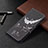 Custodia Portafoglio In Pelle Fantasia Modello Cover con Supporto BF4 per Xiaomi Redmi Note 10 Pro 4G Nero