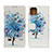 Custodia Portafoglio In Pelle Fantasia Modello Cover con Supporto D02Y per Motorola Moto Edge S 5G Blu