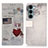 Custodia Portafoglio In Pelle Fantasia Modello Cover con Supporto D02Y per Motorola Moto G200 5G