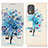 Custodia Portafoglio In Pelle Fantasia Modello Cover con Supporto D02Y per Nokia C02