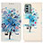 Custodia Portafoglio In Pelle Fantasia Modello Cover con Supporto D02Y per Nokia G22