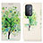 Custodia Portafoglio In Pelle Fantasia Modello Cover con Supporto D02Y per Oppo A93 5G Verde