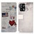 Custodia Portafoglio In Pelle Fantasia Modello Cover con Supporto D02Y per Oppo F19