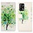 Custodia Portafoglio In Pelle Fantasia Modello Cover con Supporto D02Y per Oppo F19 Verde