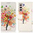 Custodia Portafoglio In Pelle Fantasia Modello Cover con Supporto D02Y per Samsung Galaxy S21 FE 5G Rosso