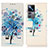Custodia Portafoglio In Pelle Fantasia Modello Cover con Supporto D02Y per Xiaomi Mi 12T Pro 5G Blu
