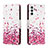 Custodia Portafoglio In Pelle Fantasia Modello Cover con Supporto H01X per Samsung Galaxy A13 4G Lavanda