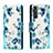 Custodia Portafoglio In Pelle Fantasia Modello Cover con Supporto H01X per Samsung Galaxy S23 Plus 5G