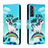 Custodia Portafoglio In Pelle Fantasia Modello Cover con Supporto H01X per Samsung Galaxy S23 Plus 5G