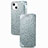 Custodia Portafoglio In Pelle Fantasia Modello Cover con Supporto H02 per Apple iPhone 13 Mini Argento