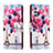 Custodia Portafoglio In Pelle Fantasia Modello Cover con Supporto H02X per Samsung Galaxy A04s Multicolore