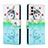 Custodia Portafoglio In Pelle Fantasia Modello Cover con Supporto H02X per Samsung Galaxy A04s Verde