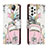 Custodia Portafoglio In Pelle Fantasia Modello Cover con Supporto H02X per Samsung Galaxy A53 5G Rosa