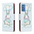Custodia Portafoglio In Pelle Fantasia Modello Cover con Supporto H02X per Samsung Galaxy M52 5G Azzurro