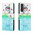 Custodia Portafoglio In Pelle Fantasia Modello Cover con Supporto H02X per Samsung Galaxy S22 Plus 5G