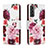 Custodia Portafoglio In Pelle Fantasia Modello Cover con Supporto H02X per Samsung Galaxy S22 Plus 5G