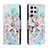 Custodia Portafoglio In Pelle Fantasia Modello Cover con Supporto H02X per Samsung Galaxy S22 Ultra 5G