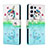 Custodia Portafoglio In Pelle Fantasia Modello Cover con Supporto H02X per Samsung Galaxy S22 Ultra 5G