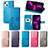 Custodia Portafoglio In Pelle Fantasia Modello Cover con Supporto H03 per Apple iPhone 14 Plus