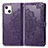 Custodia Portafoglio In Pelle Fantasia Modello Cover con Supporto H05 per Apple iPhone 14 Plus Viola