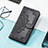 Custodia Portafoglio In Pelle Fantasia Modello Cover con Supporto H06 per Apple iPhone 13 Mini Nero