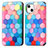 Custodia Portafoglio In Pelle Fantasia Modello Cover con Supporto H09 per Apple iPhone 15