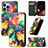 Custodia Portafoglio In Pelle Fantasia Modello Cover con Supporto H09 per Apple iPhone 15 Pro Max