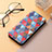 Custodia Portafoglio In Pelle Fantasia Modello Cover con Supporto H10 per Apple iPhone 14 Multicolore