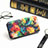 Custodia Portafoglio In Pelle Fantasia Modello Cover con Supporto H10 per Apple iPhone 15