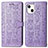 Custodia Portafoglio In Pelle Fantasia Modello Cover con Supporto H11 per Apple iPhone 13