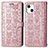 Custodia Portafoglio In Pelle Fantasia Modello Cover con Supporto H11 per Apple iPhone 15