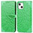 Custodia Portafoglio In Pelle Fantasia Modello Cover con Supporto H13 per Apple iPhone 15 Plus Verde