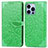 Custodia Portafoglio In Pelle Fantasia Modello Cover con Supporto H13 per Apple iPhone 15 Pro Max Verde