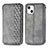 Custodia Portafoglio In Pelle Fantasia Modello Cover con Supporto H15 per Apple iPhone 13 Grigio