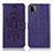 Custodia Portafoglio In Pelle Fantasia Modello Cover con Supporto JX1 per Samsung Galaxy A22 5G Viola