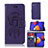 Custodia Portafoglio In Pelle Fantasia Modello Cover con Supporto JX1 per Samsung Galaxy M01 Core Viola