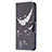 Custodia Portafoglio In Pelle Fantasia Modello Cover con Supporto L01 per Apple iPhone 14 Nero