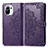 Custodia Portafoglio In Pelle Fantasia Modello Cover con Supporto L01 per Xiaomi Mi 11 Lite 4G Viola