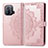 Custodia Portafoglio In Pelle Fantasia Modello Cover con Supporto L01 per Xiaomi Mi 11 Pro 5G Rosa