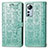 Custodia Portafoglio In Pelle Fantasia Modello Cover con Supporto L01 per Xiaomi Mi 12 Pro 5G Verde