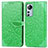 Custodia Portafoglio In Pelle Fantasia Modello Cover con Supporto L02 per Xiaomi Mi 12 Pro 5G Verde