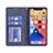 Custodia Portafoglio In Pelle Fantasia Modello Cover con Supporto L04 per Apple iPhone 13 Blu