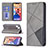 Custodia Portafoglio In Pelle Fantasia Modello Cover con Supporto L04 per Apple iPhone 13 Grigio