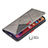 Custodia Portafoglio In Pelle Fantasia Modello Cover con Supporto L04 per Apple iPhone 13 Grigio