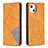 Custodia Portafoglio In Pelle Fantasia Modello Cover con Supporto L04 per Apple iPhone 14 Plus Giallo